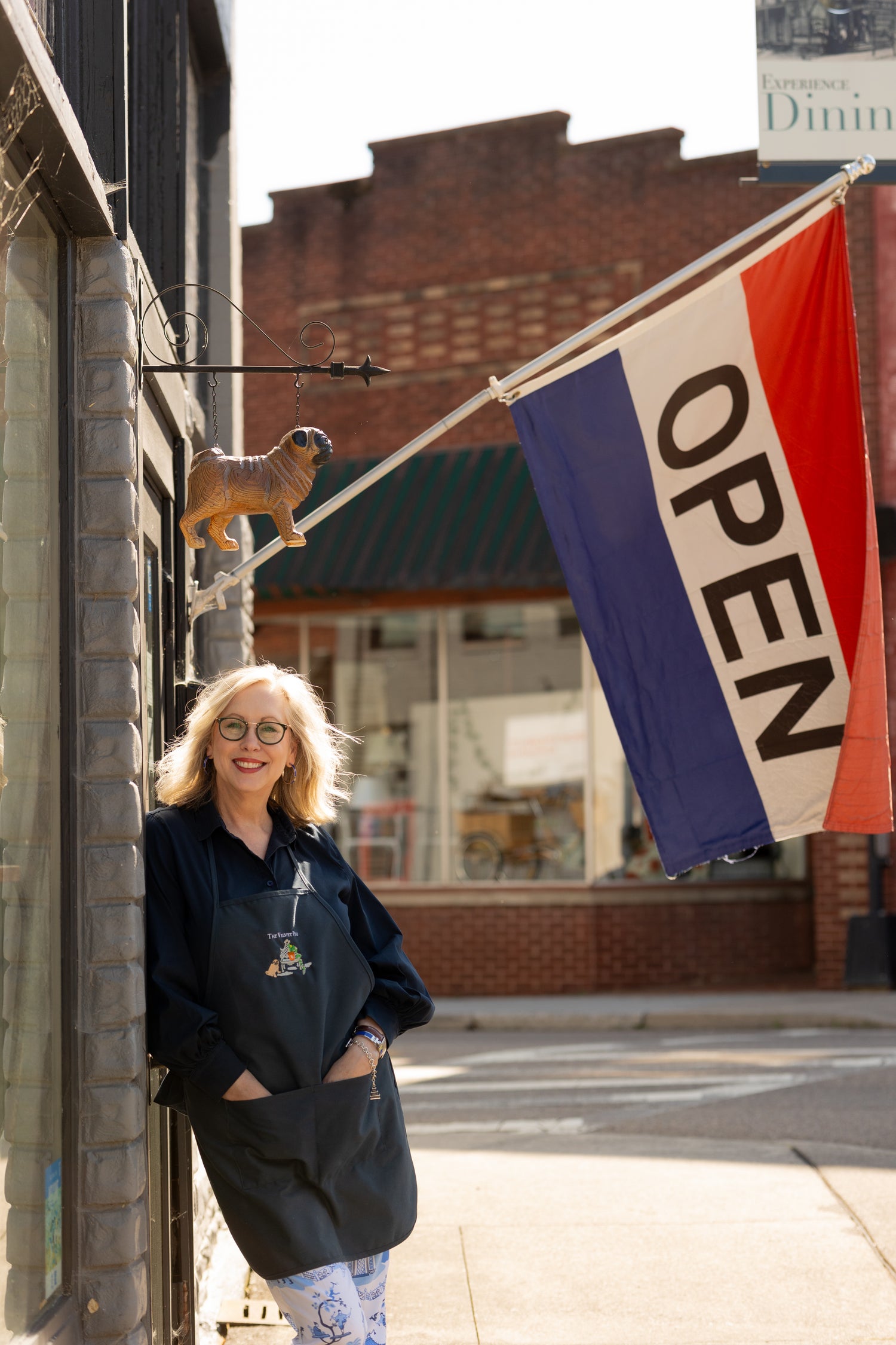 Susan Gates, owner of the Velvet Pug.